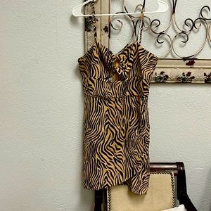 Zebra print dress